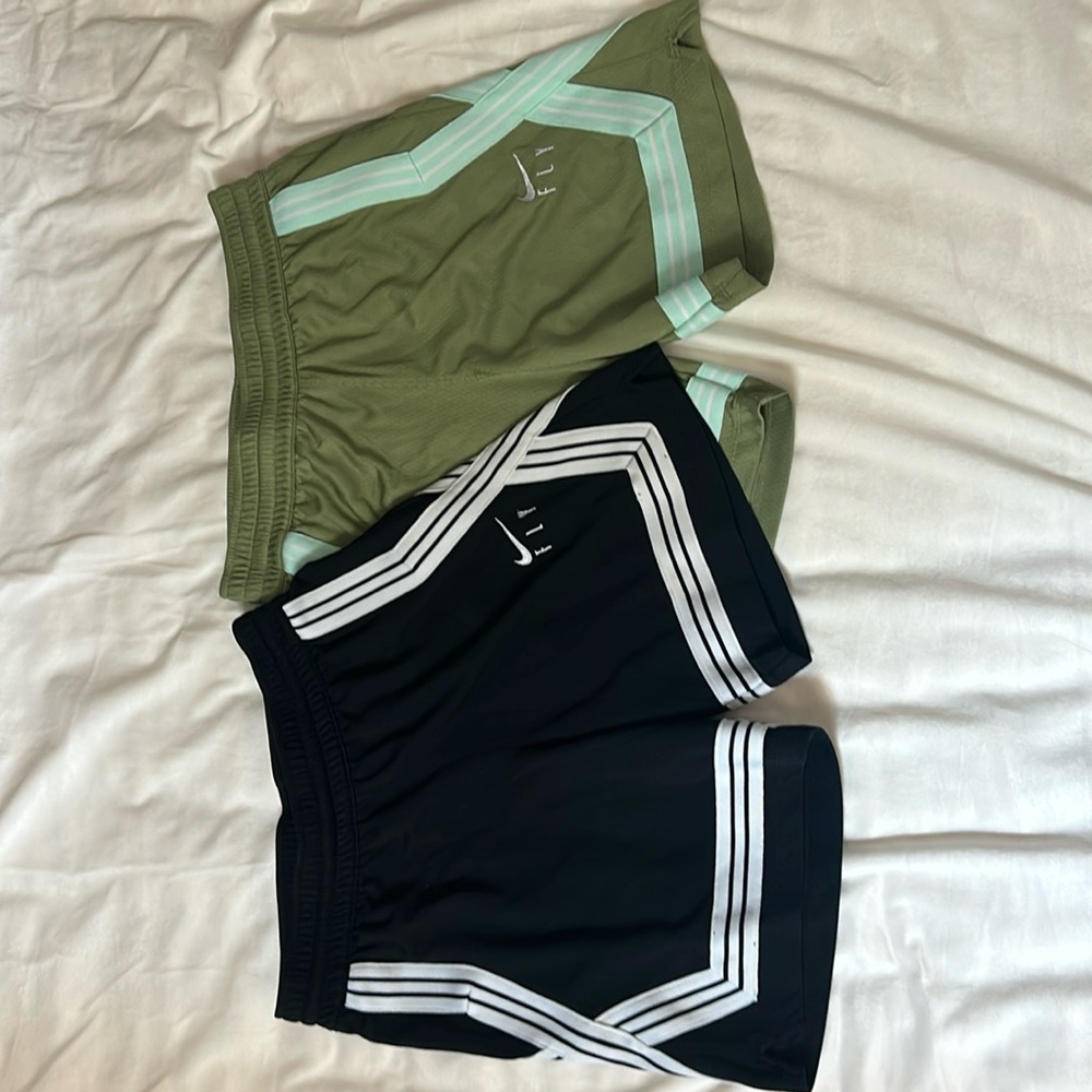 Nike girls Dri-Fit basketball shorts.